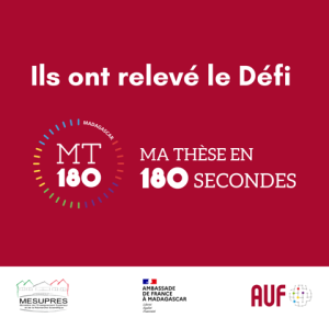 FINALE NATIONALE DU CONCOURS « MA THÈSE EN 180 SECONDES » - ÉDITION 2024 @ Salle Albert Camus